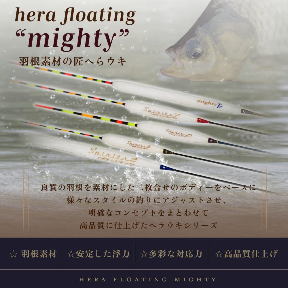 Gokuspe Hera Float Mighty SP5 Shallow Water Solid Glass / Set, (Body 5.5cm)
