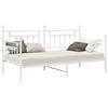 Cadre de lit jour vidaXL Blanc 90x190 cm Acier 42002672
