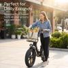 BURCHDA U8 1500W Fat Tire Electric Bike, 48V 31.5Ah Long Range Step-Thru E-Bike for City Commute & Off-Road