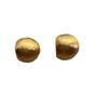 Niche Metal Brushed Section Semicircular Earrings Temperament Trendy Personality Geometric Design Sense Stud Earrings Women