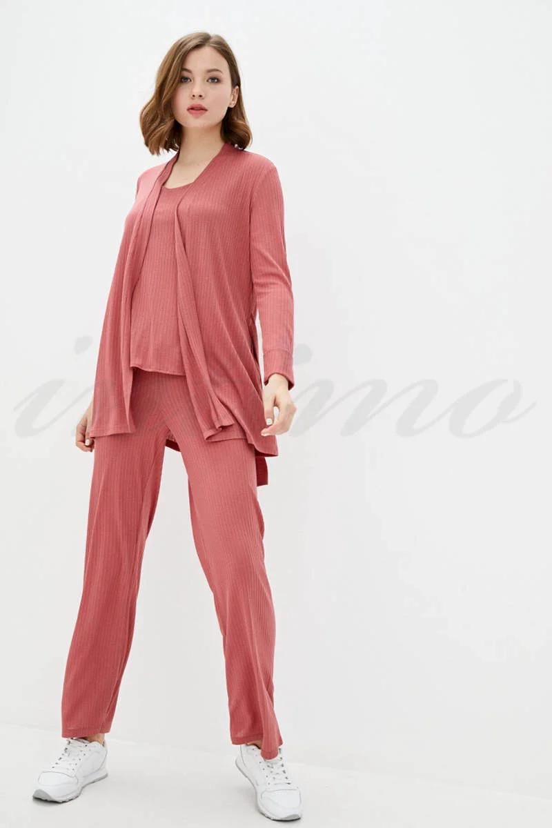 

комплект: кардиган, топ та штани Ora (70147) 46(L) помаранчевий