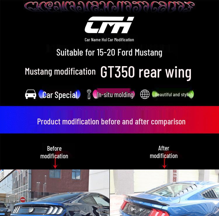 15-23 Mustang GT350 Carbon Fiber Trunk Lid Spoiler
