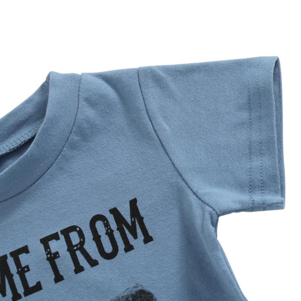 Conjunto de roupas de bebê estampado de gado, camiseta de manga curta + shorts com cordão, 2 peças, roupas casuais para bebês, roupas para crianças pequenas