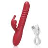 Rabbit Thrusting Vibrator for Women Powerful G-Spot Dildo Vibrating Rotating Beaded Clit Stimulator Female Masturbator Sex Toys