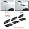 6Pcs Universal ABS Plastic Car Air Flow Vent Hoods for Most Cars Carbon Fiber Side Sticker Exterior Accessories