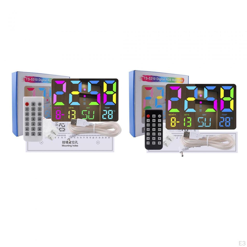 Wecker Digital Desktop Multifunktional Temperaturmesser Wanduhr für Küche