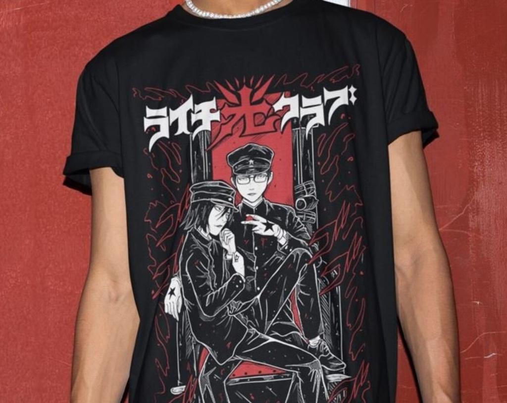 Horror Manga T-Shirt: Dark Anime Gothic Graphic Tee