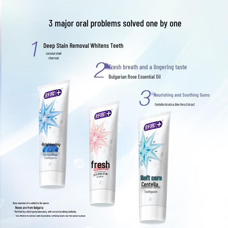 Shuke Flowing Light Toothpaste Triple Flavor Pack