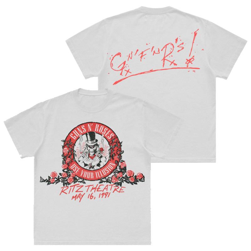 GUNS N ROSES Gunslinger and Rose Gunslinger Band Casual T-Shirt Luxury Band Brand for Men and Women Top 2026 S разноцветный