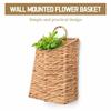 Natural Rattan Hanging Wall Basket Waterproof Front Door Decor Basket  Entryway Organizer