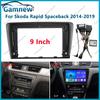 9 Inch Car Frame Fascia Adapter For Skoda Rapid Spaceback 2014-2019 Android Radio Dash Fitting Panel Kit