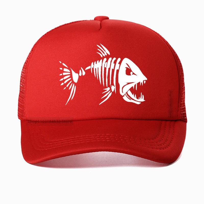 Fish Bone Unisexs Caps Camouflage Hunting Fishing Unisex Baseball Cap Summer Mesh Breathable Unisex Hat For Unisex Casual Bone Casquette