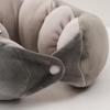 Portable Travel Pillow Extra-Soft Breathable Adjustable Neck Support Cushion Pillow Washable Non-Fading For Car Travel Office