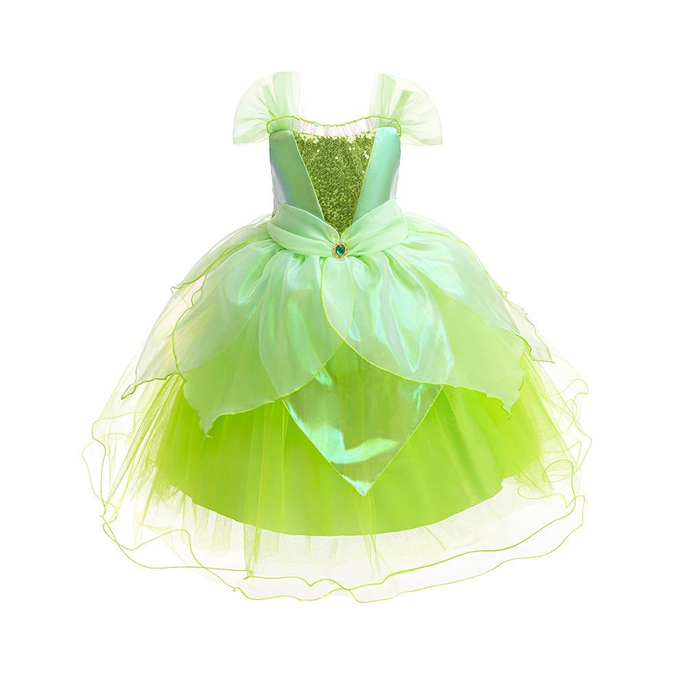 Foreign Trade Christmas Performance Costume Frog Prince and Princess Cosplay Tiana Princess Dress Performance Costume SB32
