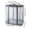 1/2pcs Nylon Mesh Laundry Basket with Handle Breathable Folding Portable Dirty Clothes Organizer Large Capacity Laundry Basket
