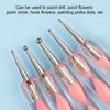 5Pcs Silicone Clay Sculpting Tool Modeling Dotting Pottery Craft for DIY Handicraft Nail Art Cake Decoration