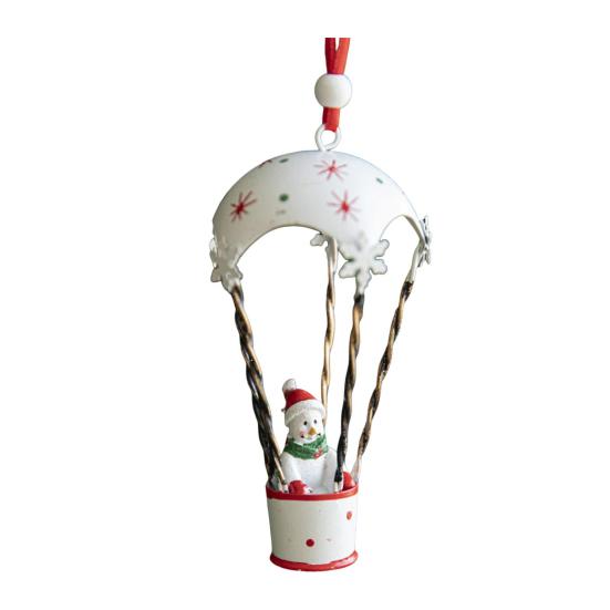 Závěsná ozdoba na vánoční stromek se šňůrkou, snadná instalace, ručně malovaná figurka, sváteční ozdoba sněhulák Santa Claus