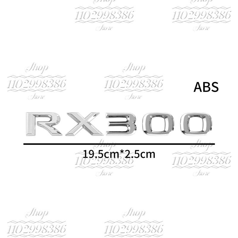 Vhodné pro RX300, RX350, RX500h, RX450h, RX270, RX200t Lexus zadní znak dekorativní kovové samolepky s písmeny