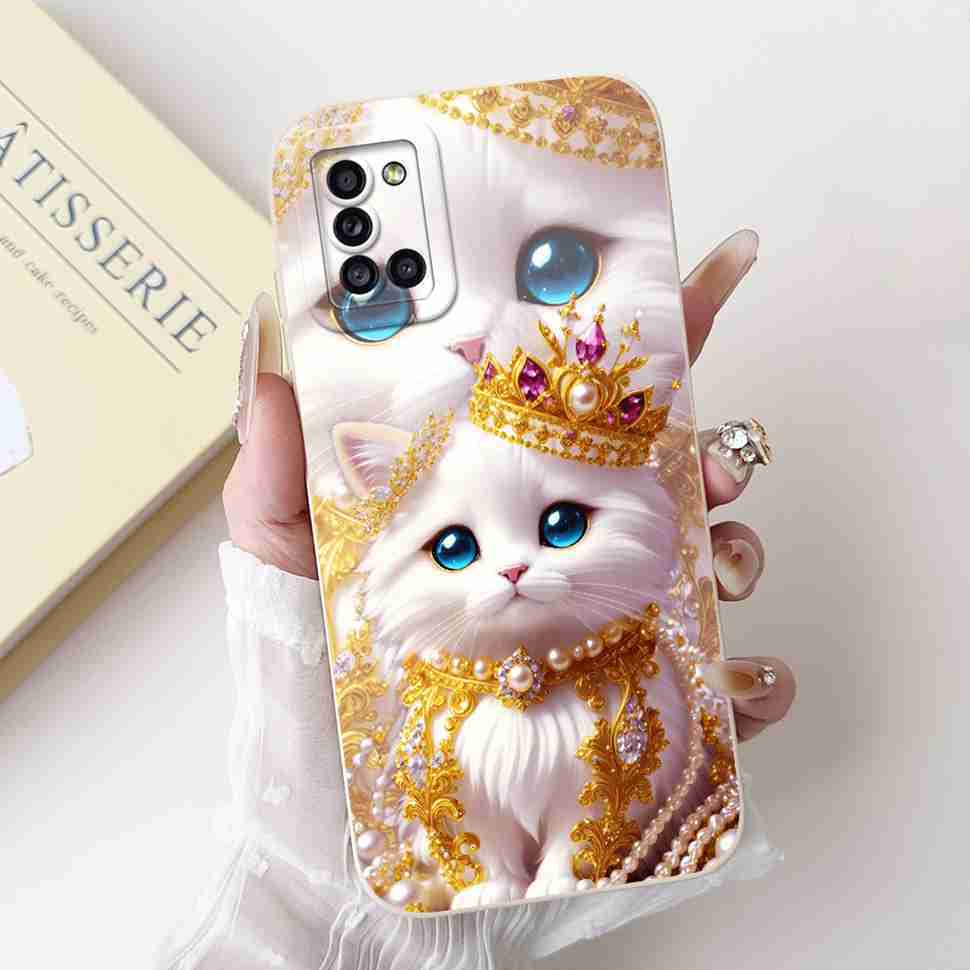 For Samsung Galaxy A31 6.4" Case Cute Cartoon Cat Soft Silicone Back Cover For Samsung a31 A31 SM-A315F 6.4" Protective Cases