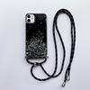 Applicable To Samsung S26U Protective Case S25U Mobile Phone Case S25 Gold Foil Epoxy A15 Diagonal Span Lanyard