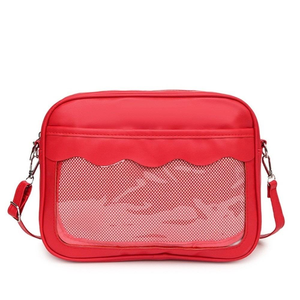 Y2K Transparent Ita Bag Large Capacity PVC Crossbody Bag Fashion JK Uniform Shoulder Bag  Daily