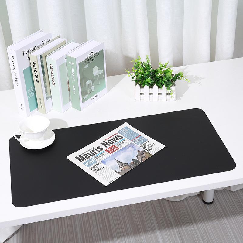 Dual-Sided Two-Tone Leather Desk Pad - Large Mouse, Keyboard & Notebook Mat