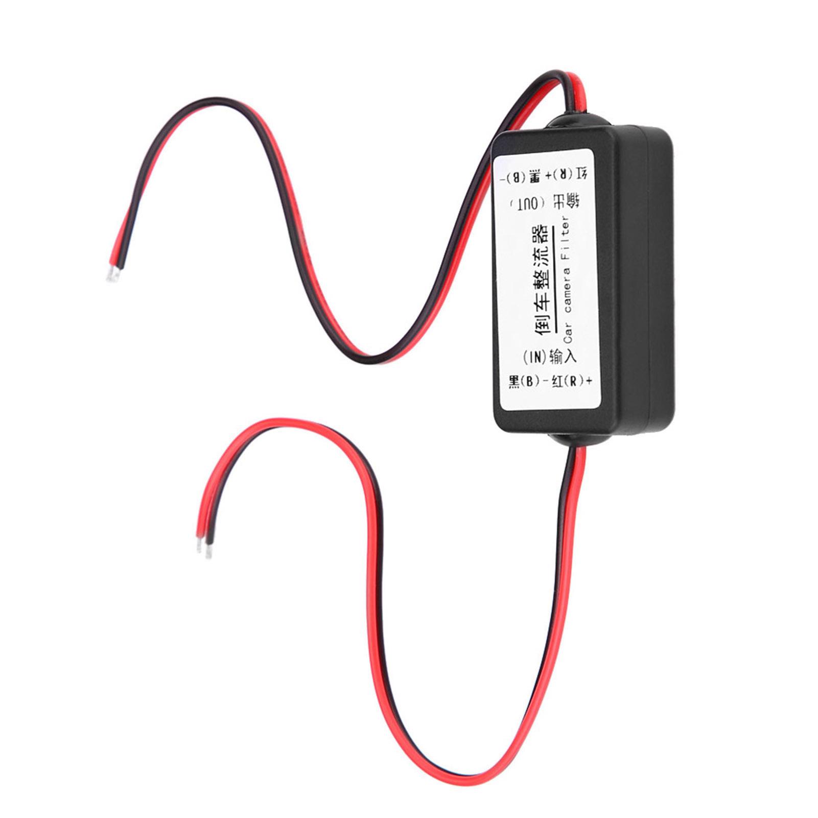 

12 В постоянного тока автомобильная камера заднего вида, реле питания, конденсаторный фильтр, выпрямитель чёрный