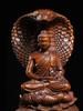 Ancient Snake Buddha Carved Wooden Imitation of Ancient Buddha