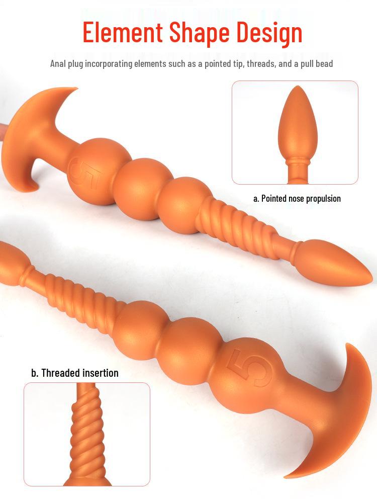 Martial Soul Unisex Tail Plug with Beads for Cosplay and Adult Role Play