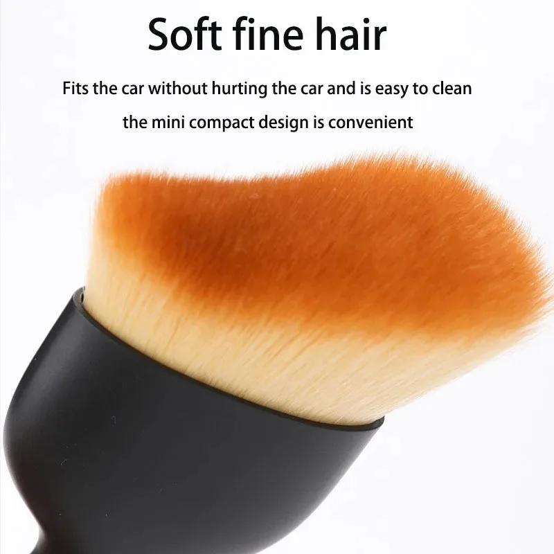 10/1pcs Car Interior Dust Sweeping Soft Brushes With Cover Car Conditioner Air Outlet Center Console Detailing Cleaning Brush
