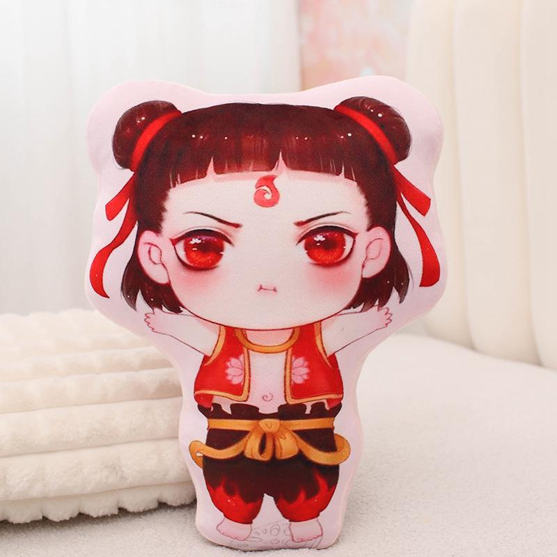 Nezha Series Plush Pillow: Sofa Ornament, Home Decor Cushion, Office Toy