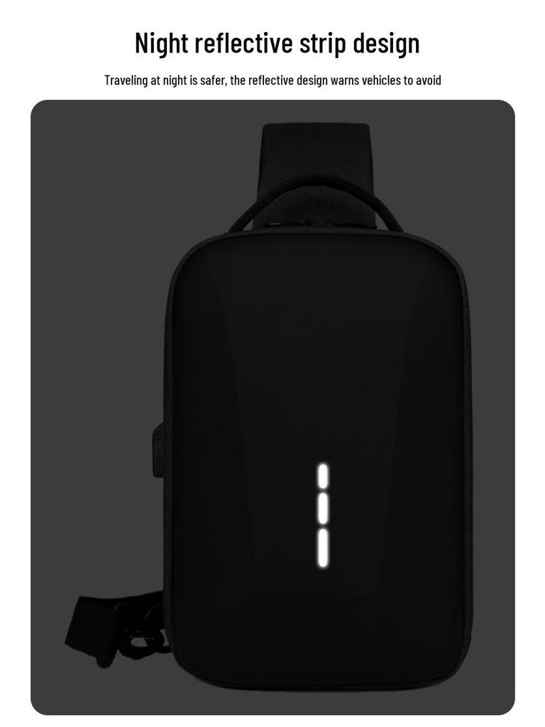 Men's High-End Waterproof Travel Chest Bag & Women's Trendy Messenger Backpack