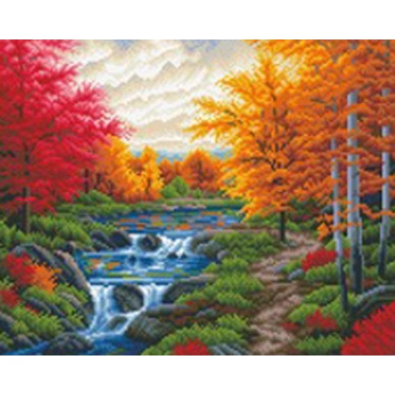 Full Round Diamond Painting Tree Landscape For Adult Kids Embroidery Autumn Scenery Home Decoration Diamond Art Gift