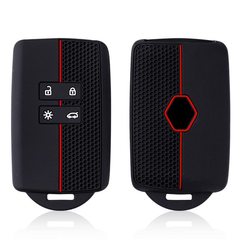 Silicone Car Key Cover For Renault Captur Koleos Kadjar Arkana Megane Dacia Duster Sandero Stepway Smart Remote Control Fob Case