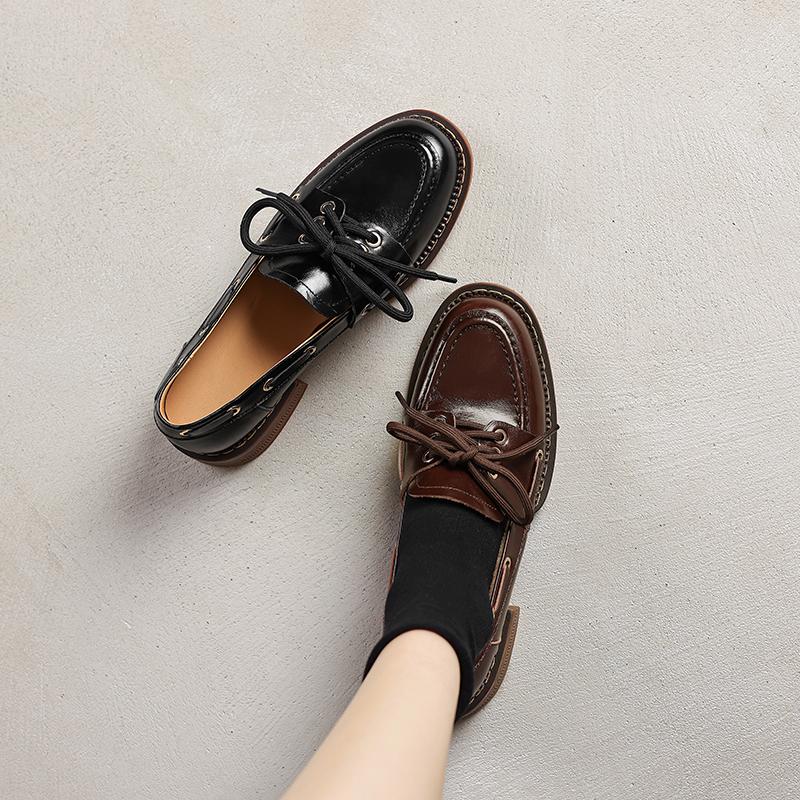 Fashion 2025 New Spring Women Pumps Shoes for Women French Round Toe Low Heel Loafers Chunky Heels Ladies Shoes Gladiator Oxford Shoes