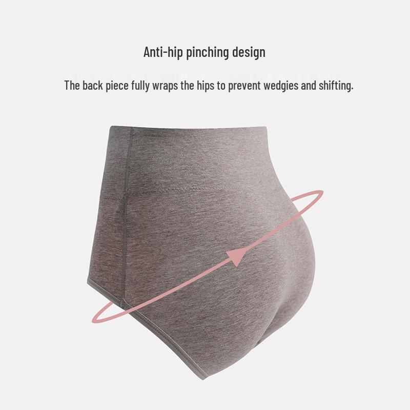 YOUNGYELL Women's High-Waist Antibacterial Cotton Underwear 3-Pack