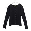 R JUBILEE Made In Japan Long Sleeve Cotton Knit Cardigan M Black Women Used