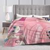 Bocchi the Rock Flannel Blanket Winter  Super Warm Throw Blanket for Children Couch Bed Funny Bedspread Sofa Bed Cover