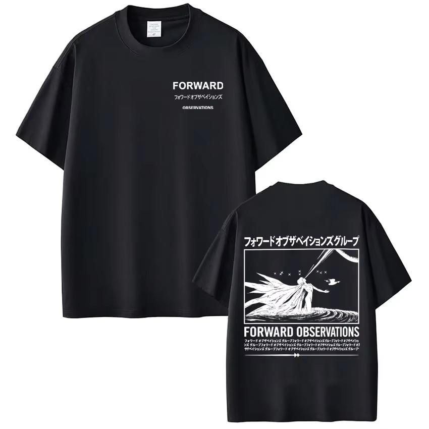Forward Observations Group Skeleton T-shirt Men Women Fashion Vintage T Shirts Oversized Casual T-shirt