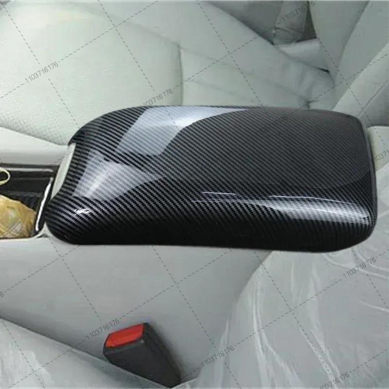 Για Mercedes Benz C class W203 2002-2006 Αυτοκόλλητα Αυτοκινήτου Αποθήκευση Τακτοποίηση Πάνελ Κουτιού Υποβραχιόνιου Κάλυμμα από Ανθρακονήματα Αξεσουάρ Εσωτερικού