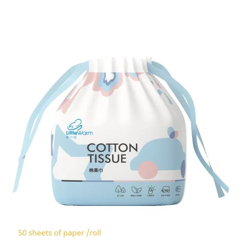 

Disposable Nonwoven Facial Cleansing Cotton Tissue Makeup Cotton Pads 50/80pcs синій