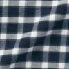 MUJI Brushed Flannel Long Sleeve Shirt Unisex Baby CCL09A2A Navy Check Size 80 Double-Sided (Baby)