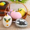 Easter Egg Pendant, Creative Diy Weaving Simulation Egg Ornament Party Resurrection Egg Props