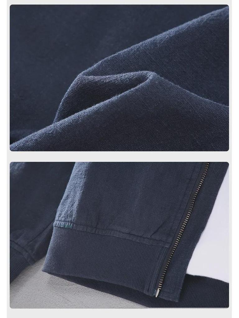 G150 Men's Retro Japanese Ramie Jacket - Autumn Casual Loose Fit