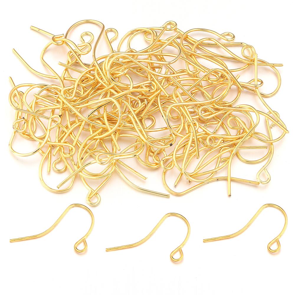 50-200Pcs Stainless Steel Earrings Clasps Hooks Hypoallergenic Ear Hook Earring Fish Hooks For Handmade Jewelry Earwire Findings