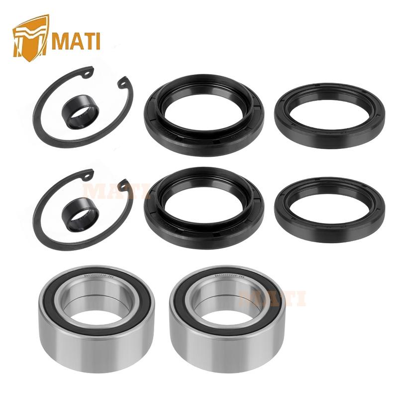 Front Wheel Bearings Seals for Honda FourTrax 300 Rancher 350 400 420 Only for 4x4 91051-HC5-003 91209-HN2-003 91256-HC5-003