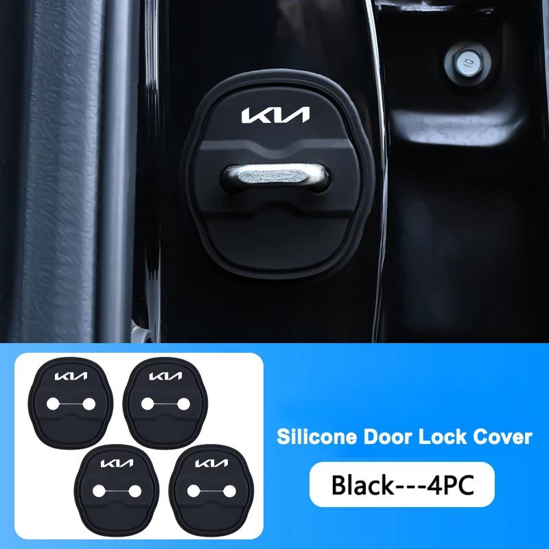 

4Pcs Car Door Lock Protection Cap Silicone Rustproof Cover for Kia Cerato Carens K3 K5 Sportage Ceed Soul Sorento Accessories