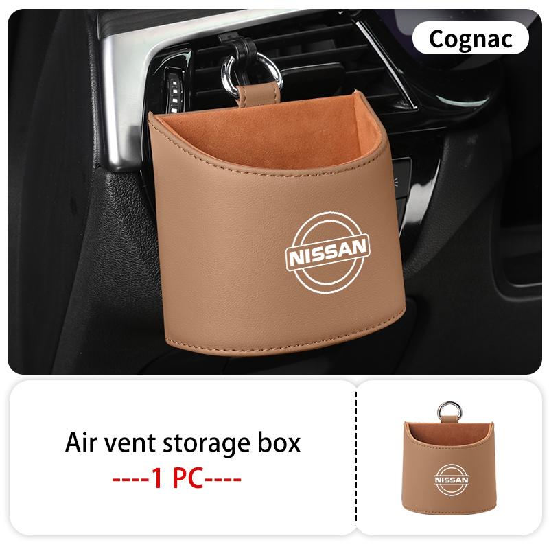 Car Outlet Air Vent Storage Box Water Cup Holder Garbage Can For Nissan Pulsar VSkyline Patrol Navara Micra X-Trail