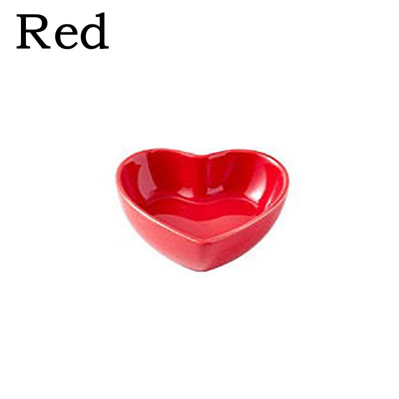 New Hamster Feeding Bowl Heart-shaped Pet Feeder Bowl Ceramic Snack Bowl Food Water Snack Feeder Hamster Food Pet Supplies Pet 2pcs красный
