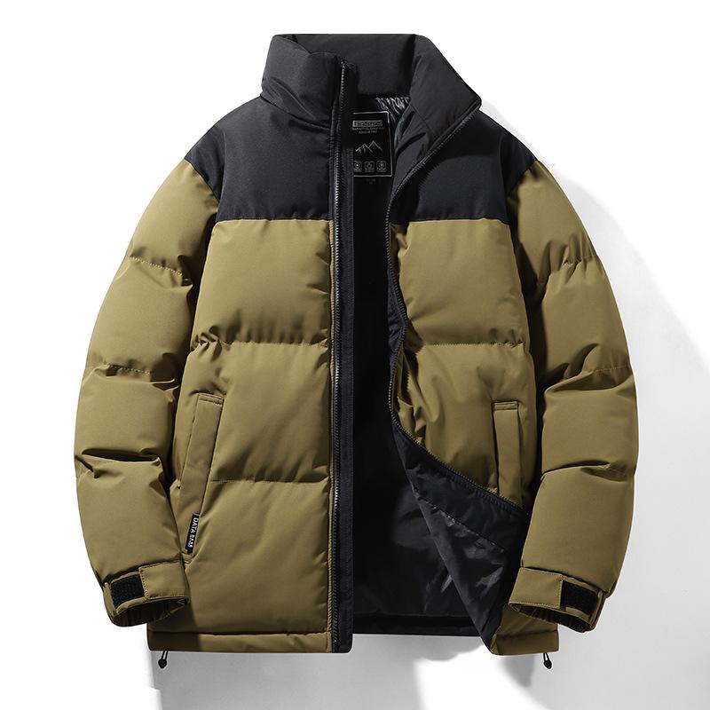 

New Bread Suit Men s Thickened Cotton Jacket Stand Collar Windproof Warm Cotton Jacket Versatile Color Couple Cotton Jacket 4XL